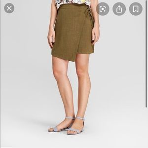 Army Green Mini Skirt
